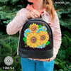 Backpack for embroidery with beads kit "Sunflowers"