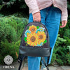 Backpack for embroidery with beads kit "Sunflowers"