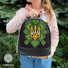 Backpack for embroidery with beads kit "Coat of arms of Ukraine"