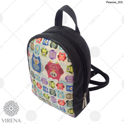 Backpack for embroidery with beads kit "Оwls"