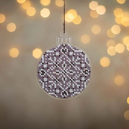 Bead embroidery kit on a plastic base "Christmas tree toys"