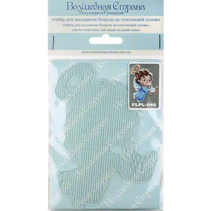 Bead embroidery kit on a plastic base "Christmas tree toys"