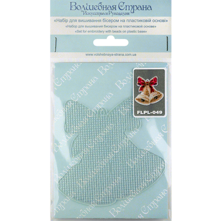 Bead embroidery kit on a plastic base "Christmas tree toys"