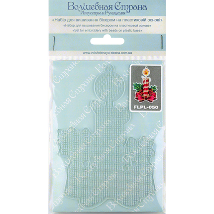 Bead embroidery kit on a plastic base "Christmas tree toys"