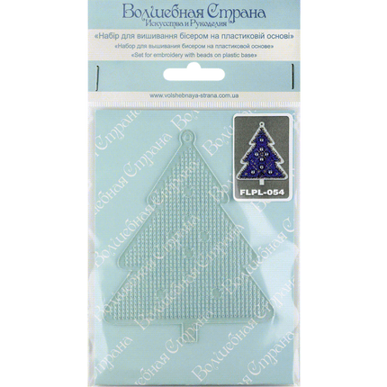 Bead embroidery kit on a plastic base "Christmas tree toys"