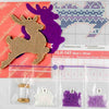 DIY Christmas tree toy kit "Purple Deer"