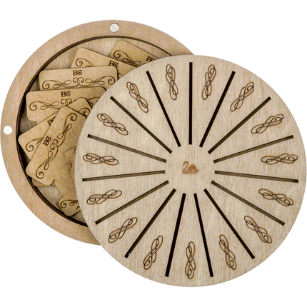 Box for handicraft + 17 bobbins FLZB(N)-049