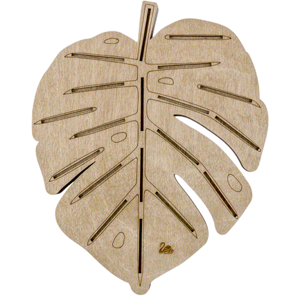 Box for handicraft + 21 bobbins "Monstera"