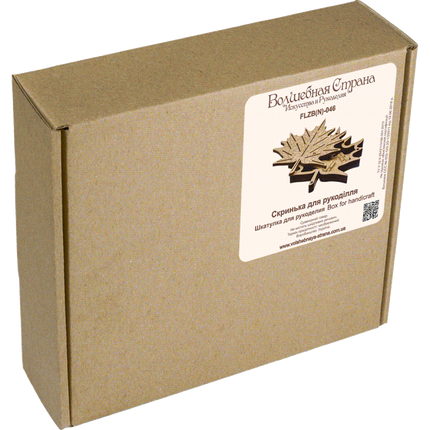 Box for handicraft + 21 bobbins "Maple Leaf"