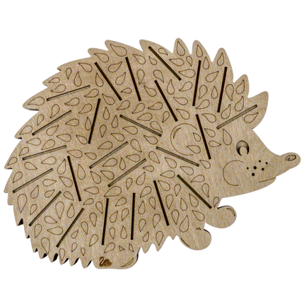 Box for handicraft + 26 bobbins "Hedgehog"