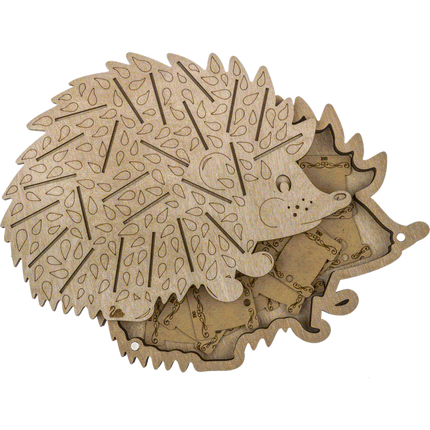 Box for handicraft + 26 bobbins "Hedgehog"