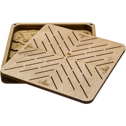 Box for handicraft + 46 bobbins FLZB(N)-062