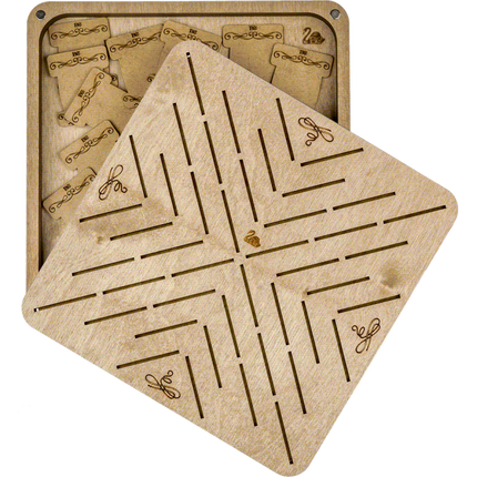 Box for handicraft + 46 bobbins FLZB(N)-062