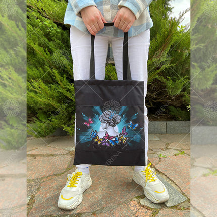 DIY kit for shopper bag kit "Butterfly girl"