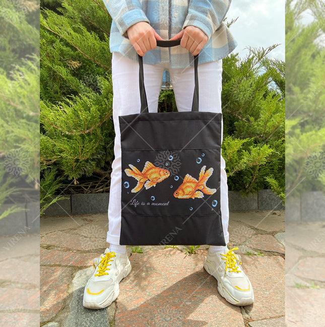 DIY kit for shopper bag kit "Goldfish"