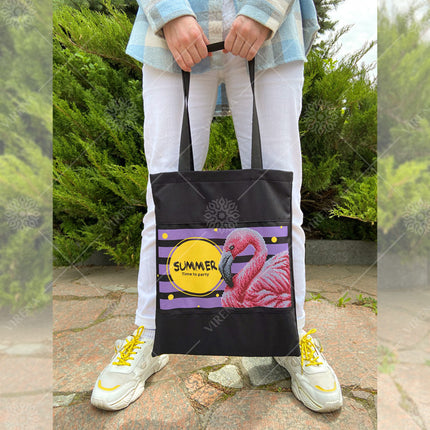 DIY kit for shopper bag kit "Flamingo"