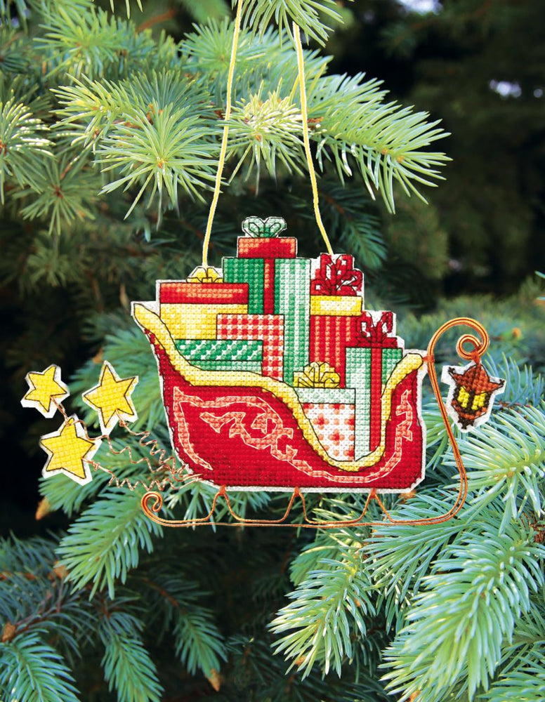 DIY Cross stitch kit "Christmas toys"