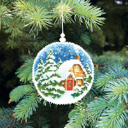 DIY Cross stitch kit "Winter evening"