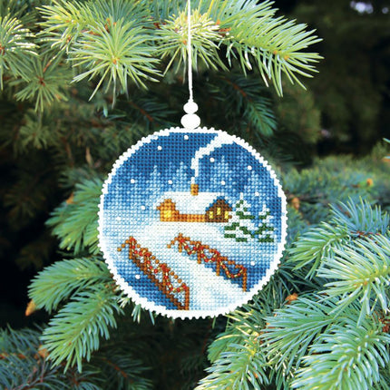 DIY Cross stitch kit "Winter evening"