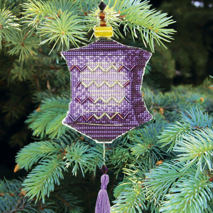 DIY Cross stitch kit "Colorful lanterns"
