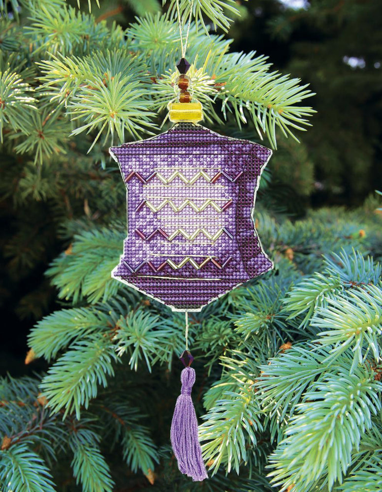 DIY Cross stitch kit "Colorful lanterns"