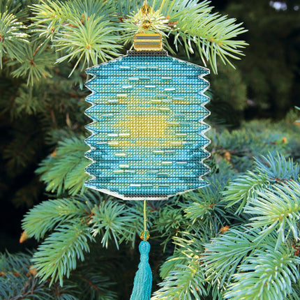 DIY Cross stitch kit "Colorful lanterns"
