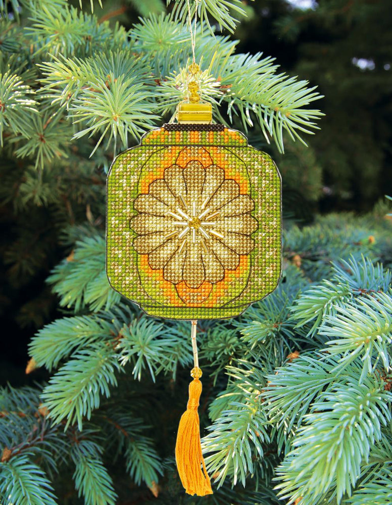 DIY Cross stitch kit "Colorful lanterns"