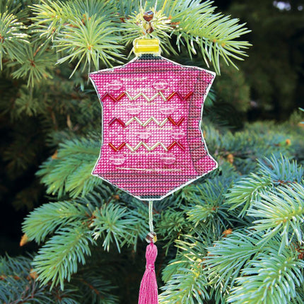 DIY Cross stitch kit "Colorful lanterns"