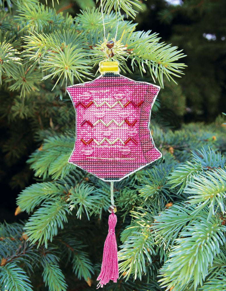 DIY Cross stitch kit "Colorful lanterns"