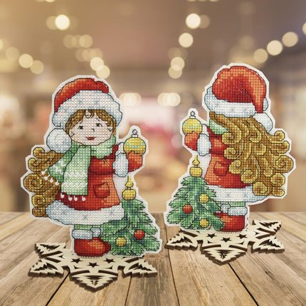 DIY Cross stitch kit "Fairy Tale. Snow Maiden"