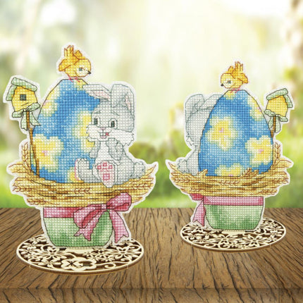 DIY Cross stitch kit "Happy Easter! Easter Bunny"