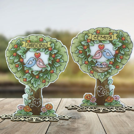 DIY Cross stitch kit "Family tree"