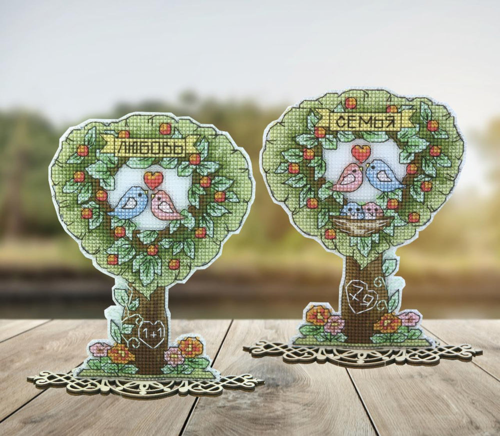 DIY Cross stitch kit "Family tree"