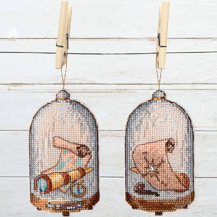 DIY Cross stitch kit "In search of treasures"