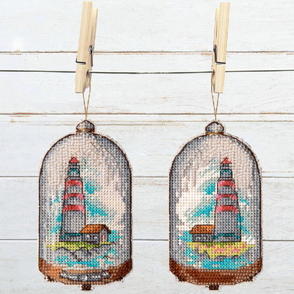 DIY Cross stitch kit "In search of treasures"