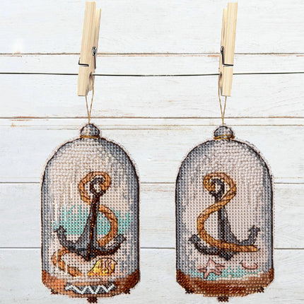 DIY Cross stitch kit "In search of treasures"
