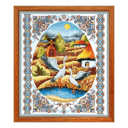 Counted Cross Stitch Kit "On water meadows"