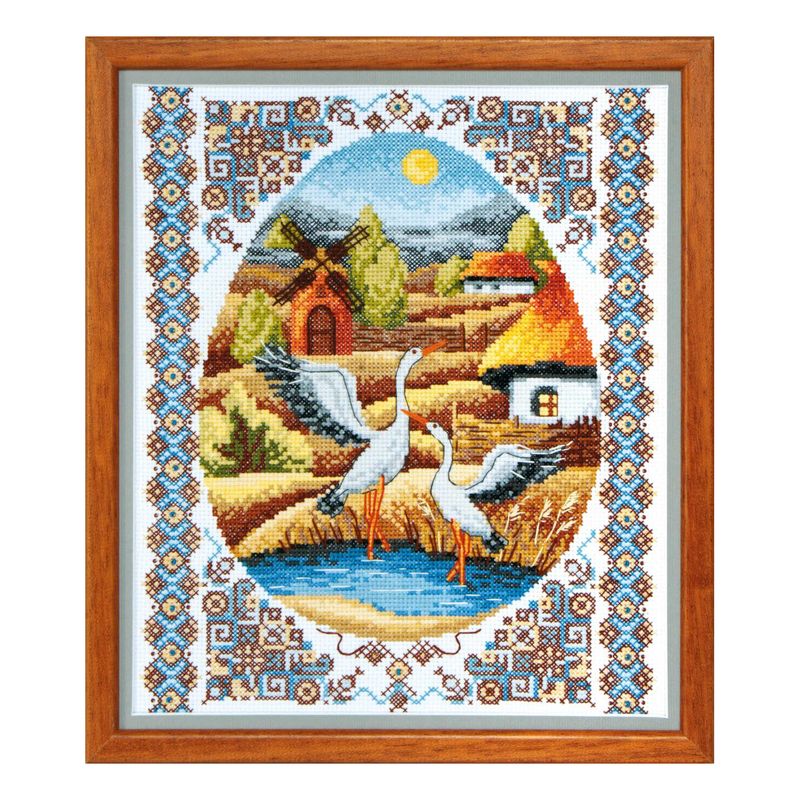 Counted Cross Stitch Kit "On water meadows"