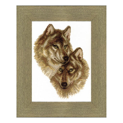 Counted Cross Stitch Kit "Wolf and she-wolf"