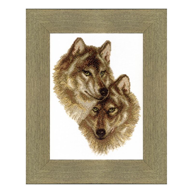 Counted Cross Stitch Kit "Wolf and she-wolf"
