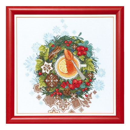 Counted Cross Stitch Kit "Christmas tea"