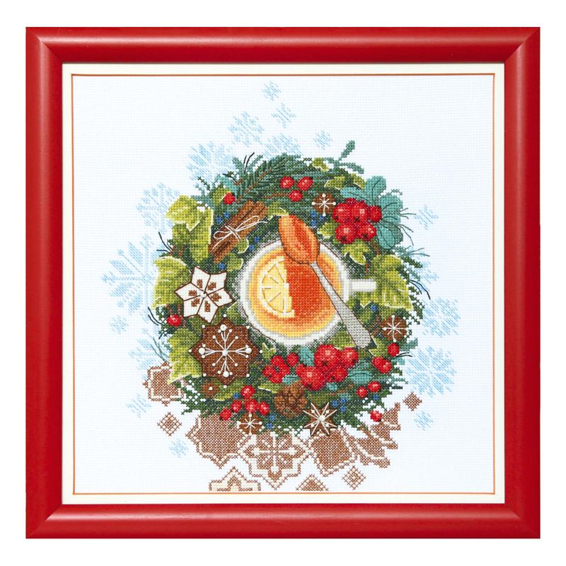 Counted Cross Stitch Kit "Christmas tea"