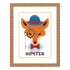 Counted Cross Stitch Kit "Hipster fox"