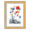Counted Cross Stitch Kit "Travel on hot air balloons"