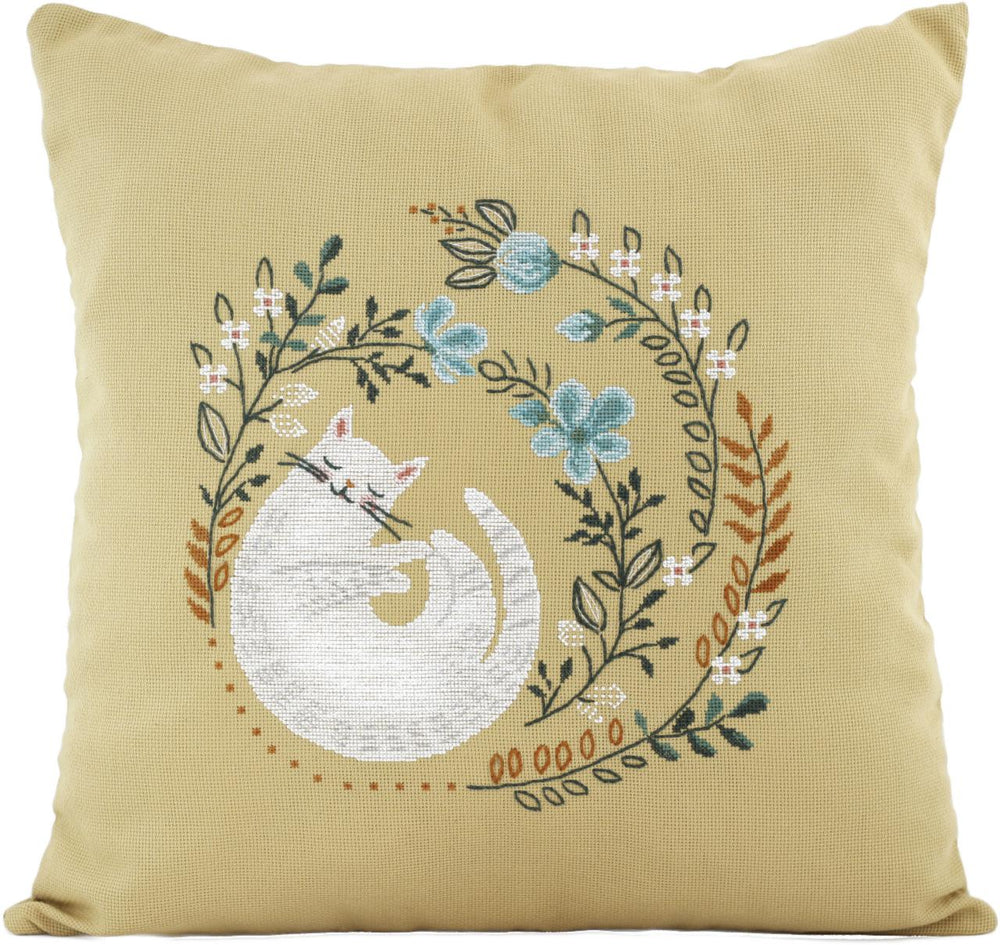 DIY Counted Cross Stitch Pillow Kit "Summer dream"