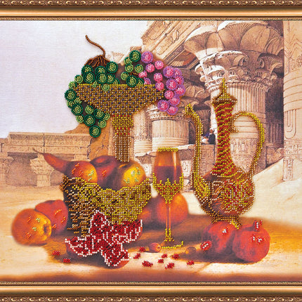 DIY Bead Embroidery Kit "Rahat" 15.7"x12.6" / 40.0x32.0 cm