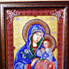 DIY Bead Embroidery Kit "Icon of the Mother of God «The Unfading Blossom»" 7.5"x9.8" / 19.0x25.0 cm