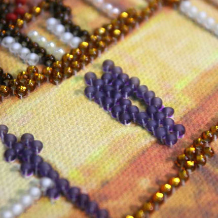 DIY Bead Embroidery Kit "Autumn Poetry" 31.1"x12.6" / 79.0x32.0 cm