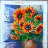 DIY Bead Embroidery Kit "Summer bouquet" 12.6"x17.7" / 32.0x45.0 cm
