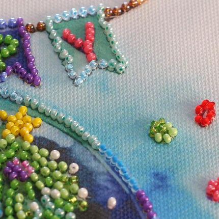 DIY Bead Embroidery Kit "Happy winter"
